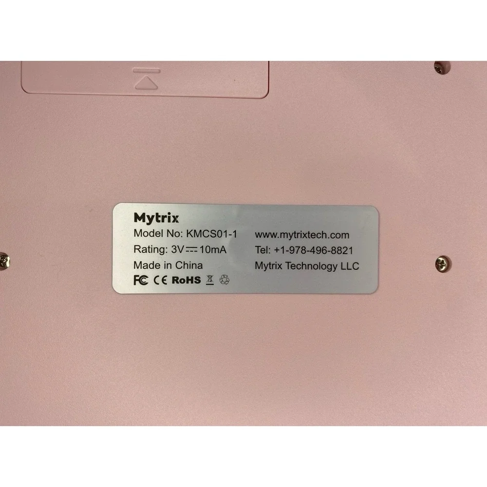 Pink Mytrix USB Wireless Keyboard - No USB Adapter - Parts Only Model KMCS01-1